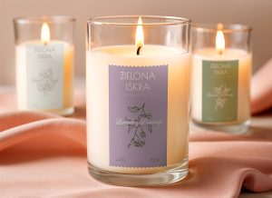 Naklejki na świeczki